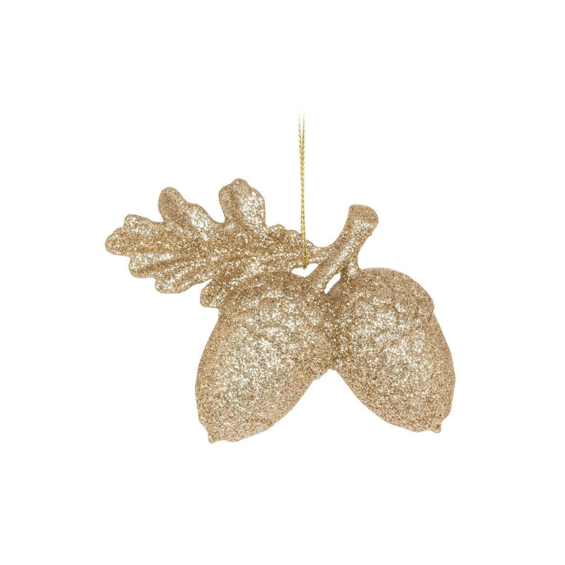 Glitter Acorns Ornament