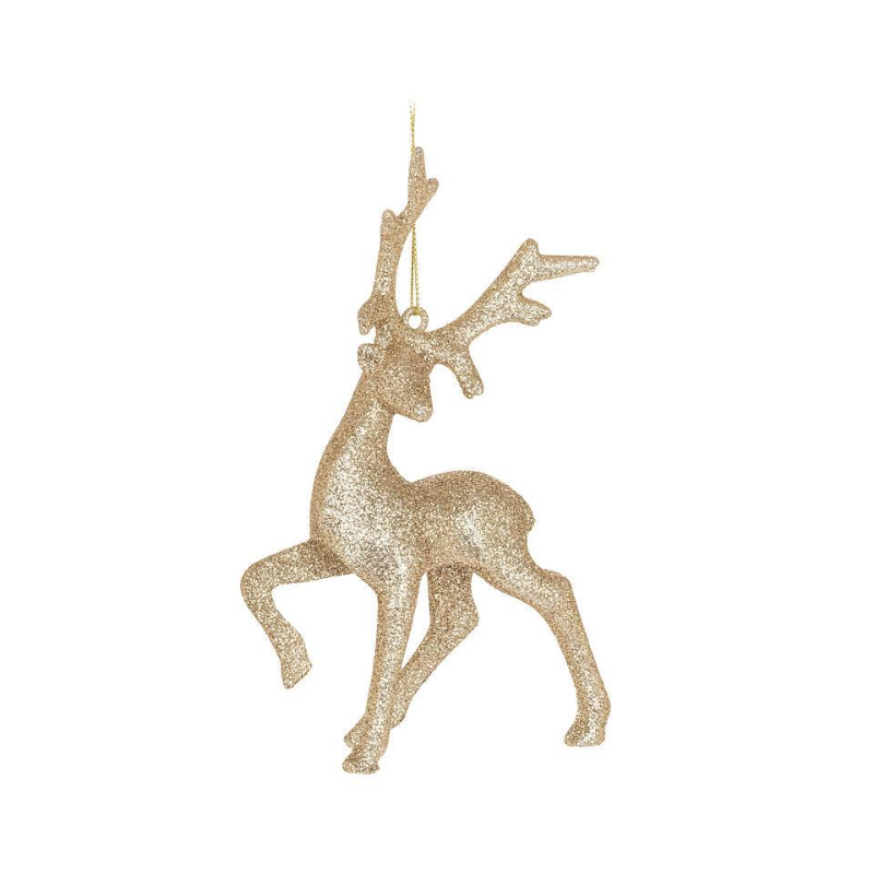 Glitter Standing Reindeer Ornament