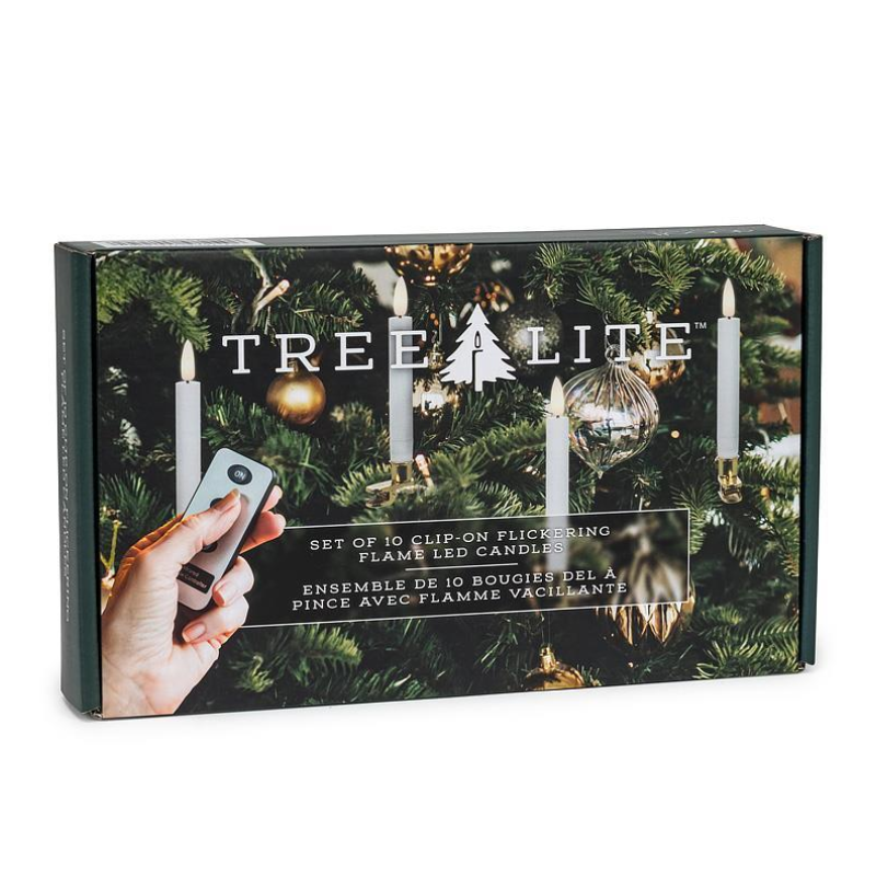 Set of 10 LED Tree Candles with Remote