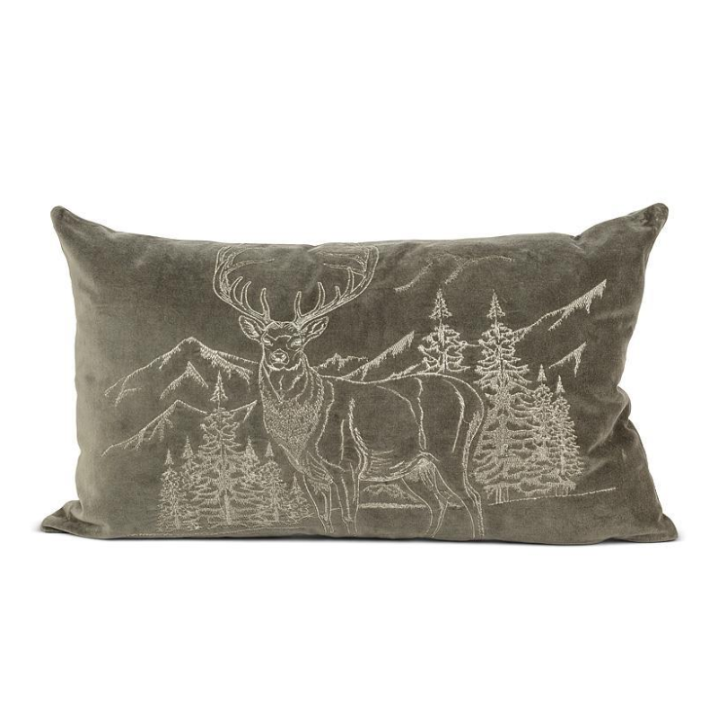 Deer & Forest Pillow