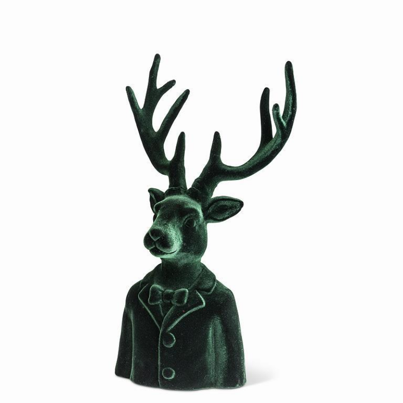 Large Green Stag Bust