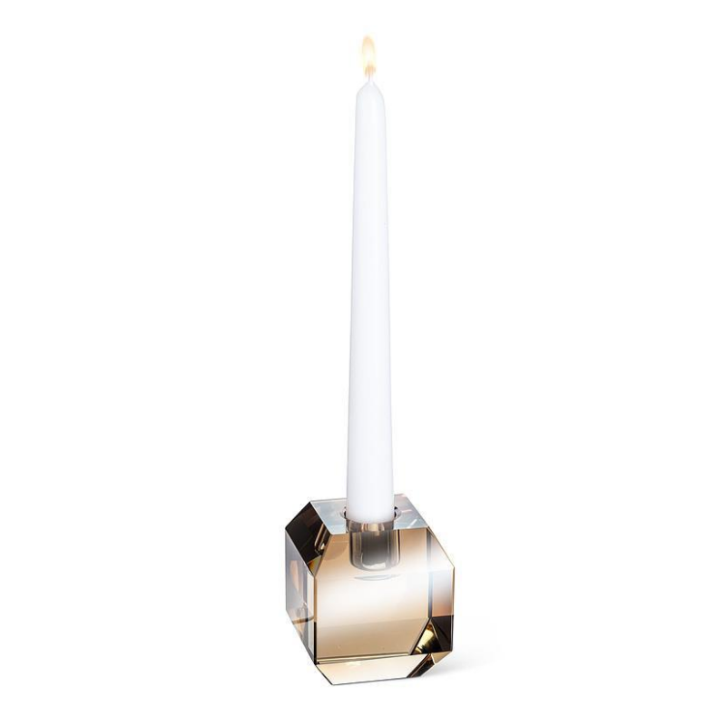 Amber Cube Cut Taper Holder