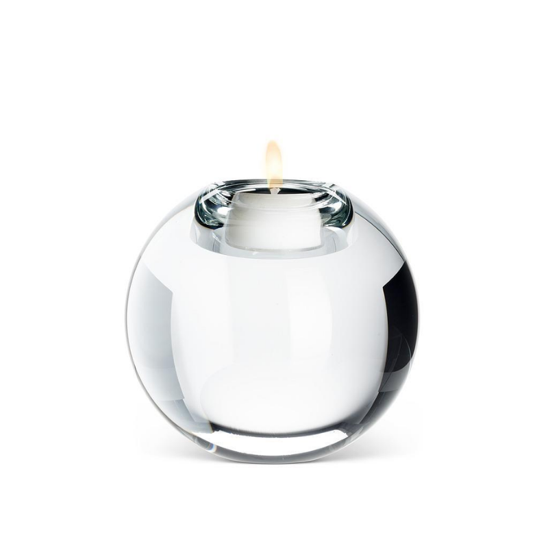 Medium Clear Ball Tealight Holder