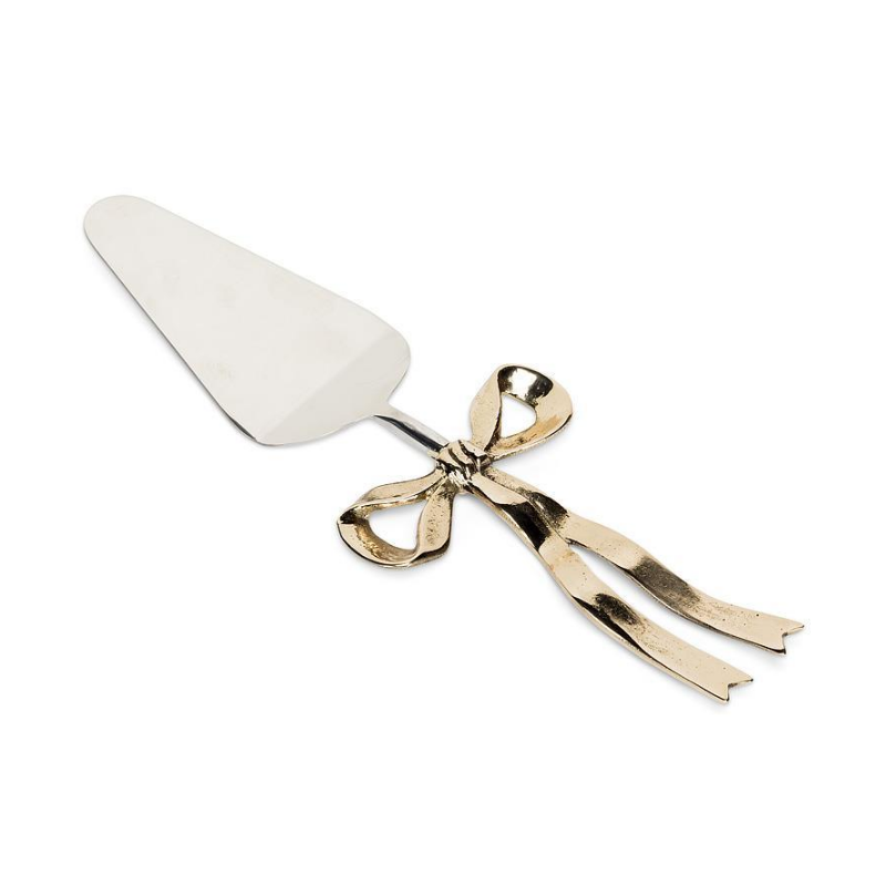 Gold Ribbon Handle Cake Server