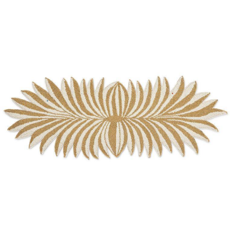 Gold Palm Leaf Table Runner