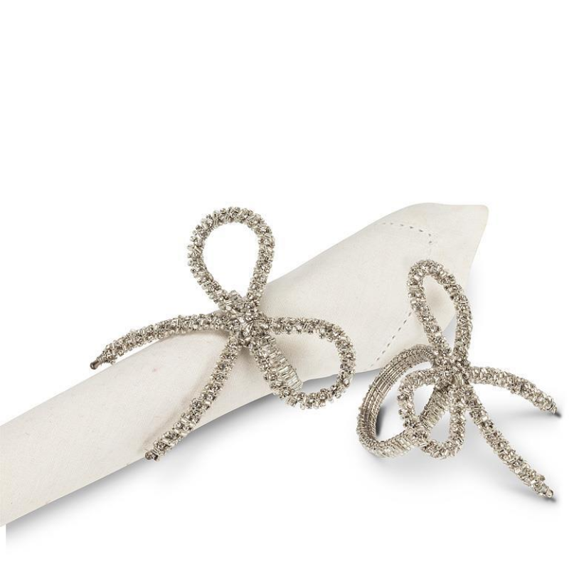 Gem Bow Napkin Rings