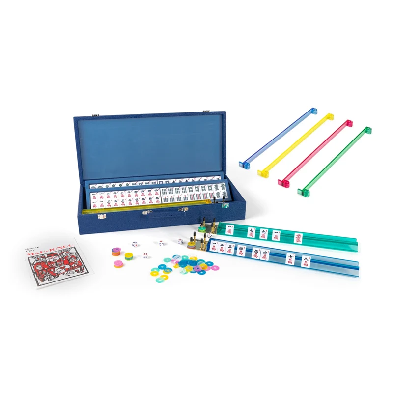 Onyx Blue Mahjong Set