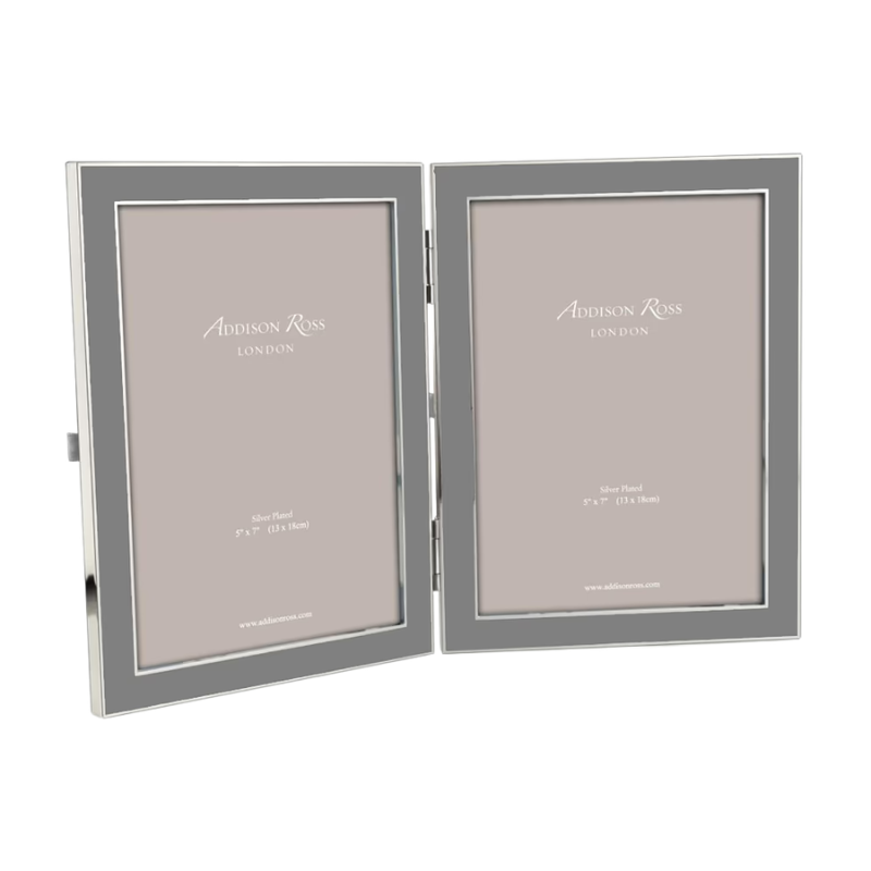 Addison Ross Chiffon 5 x 7 Enamel Double Frame