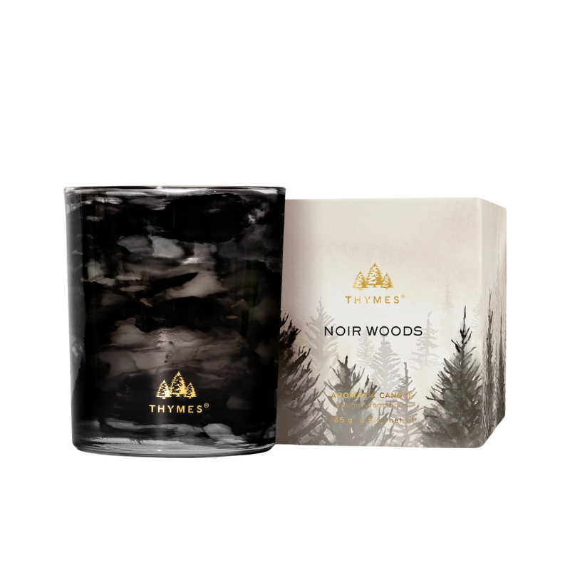 Thymes Noir Woods Boxed Candle