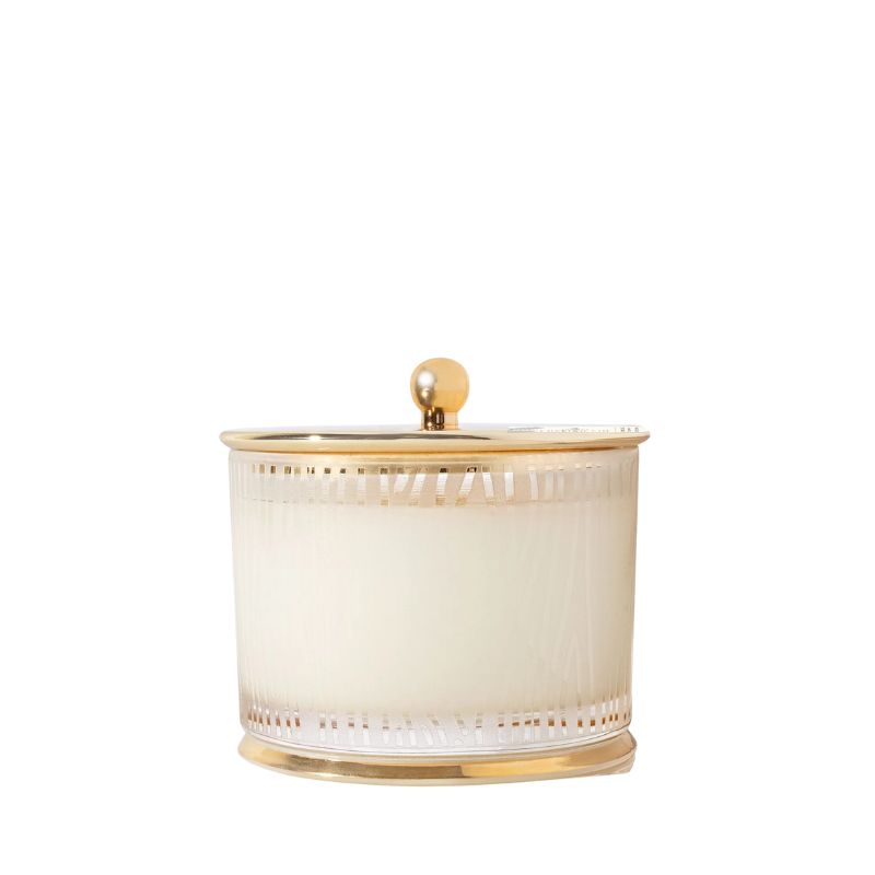 Frasier Fir Frosted Wood Grain Small Candle