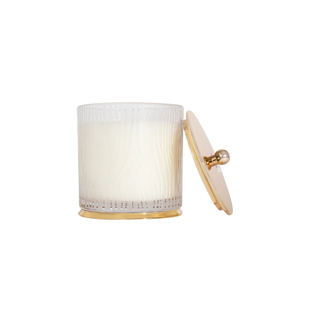 Frasier Fir Frosted Wood Grain Small Candle