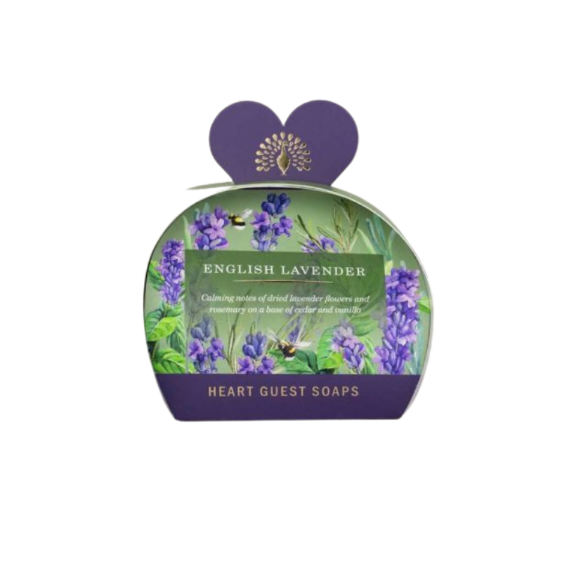 English Lavender Heart Guest Soaps