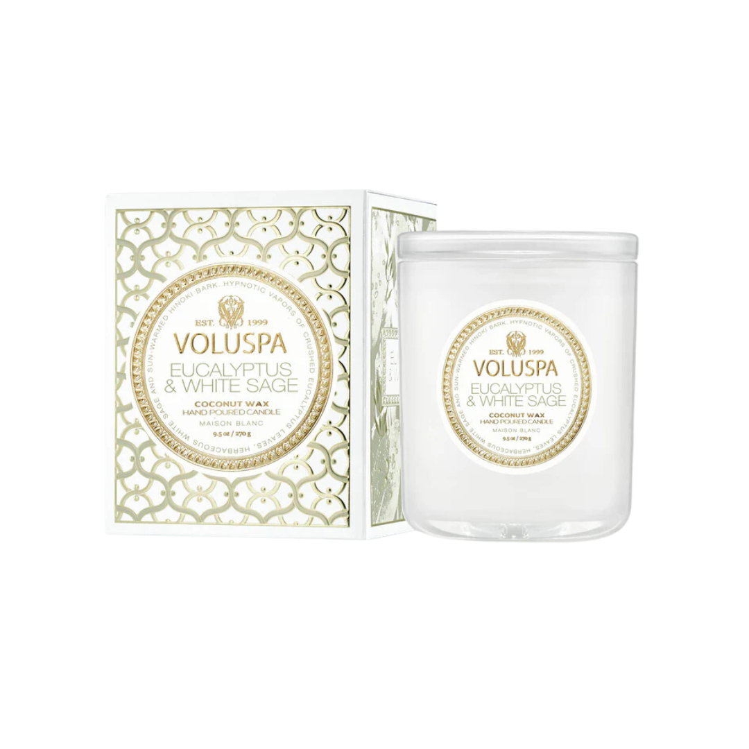 Voluspa Eucalyptus &amp; White Sage Classic Candle