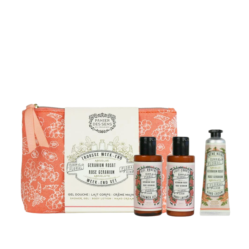 Rose Geranium Travel Set