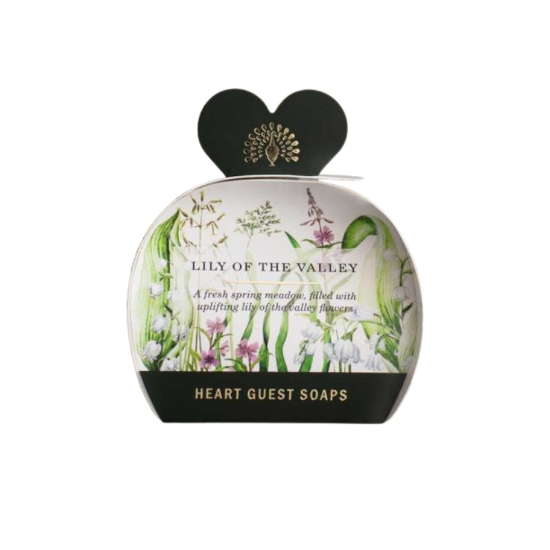 Lily of the Valley Heart Guest Soaps