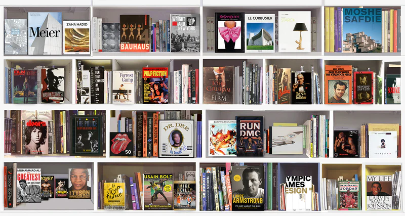 Soho Library Wall Art