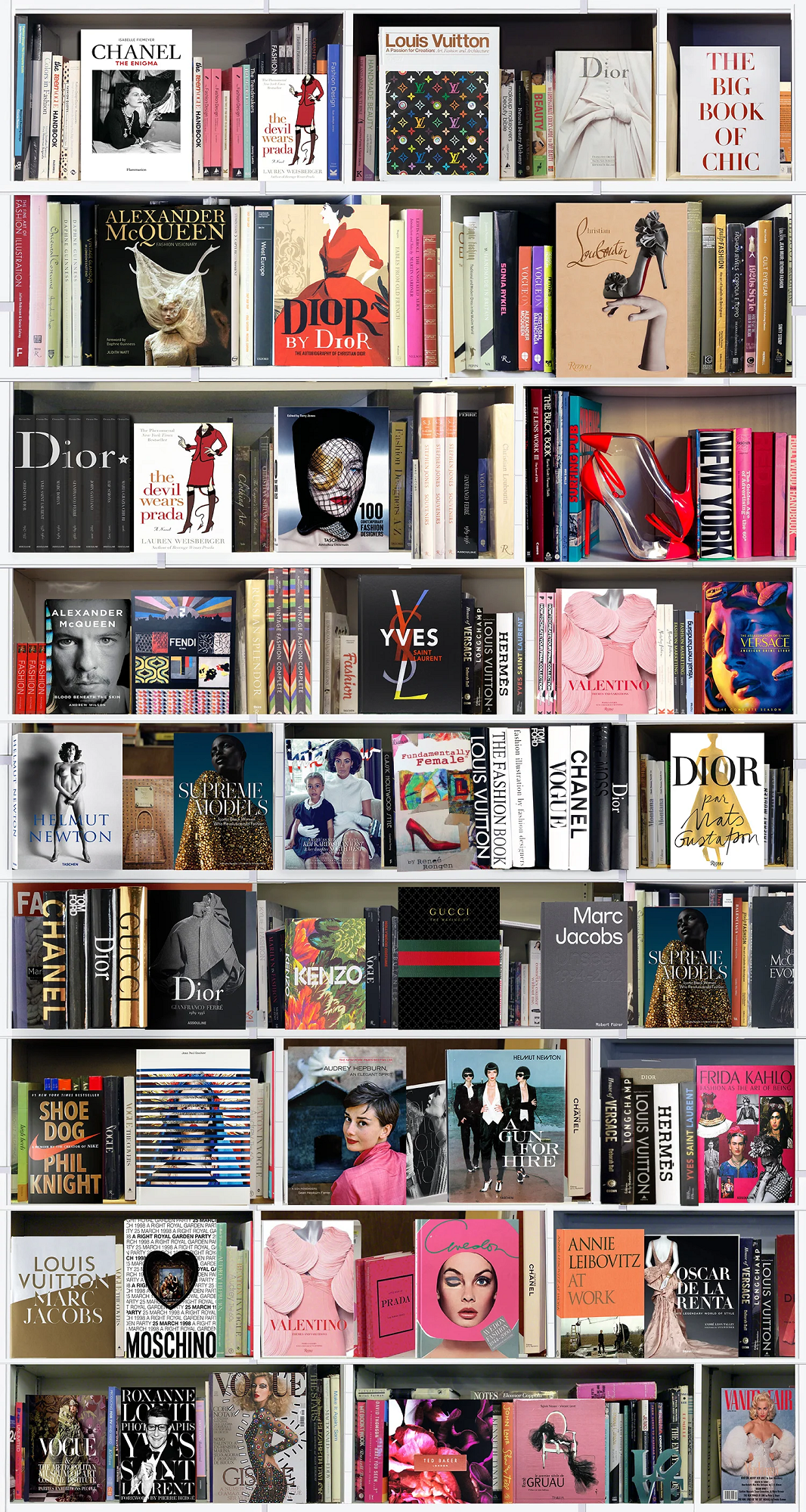 Fashion Books Wall Art