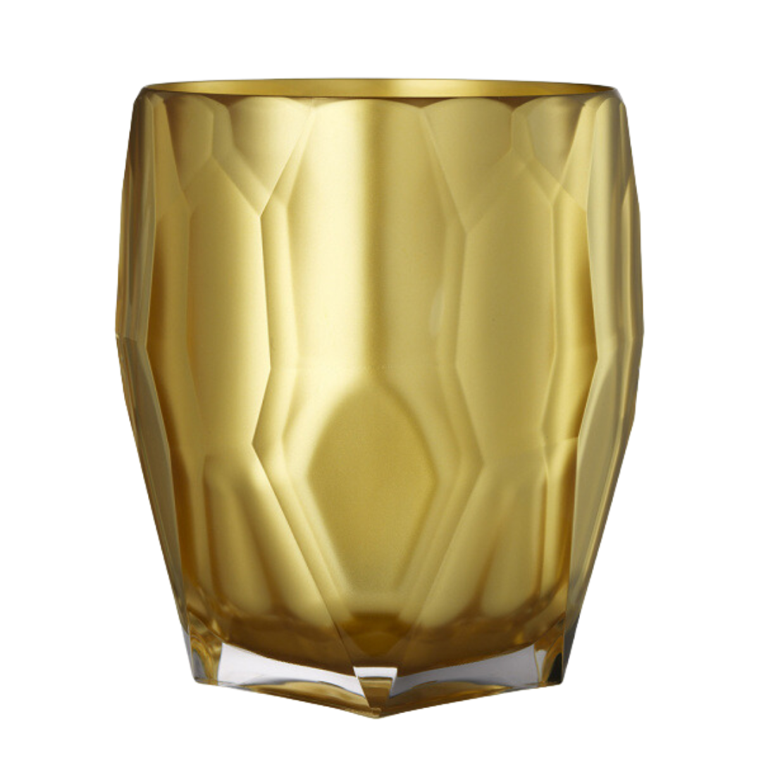 MarioLuca Giusti Acrylic Antartica Gold Bottle Holder