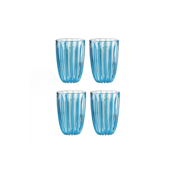 Guzzini Dolcevita Turquoise Glasses - Set of 4