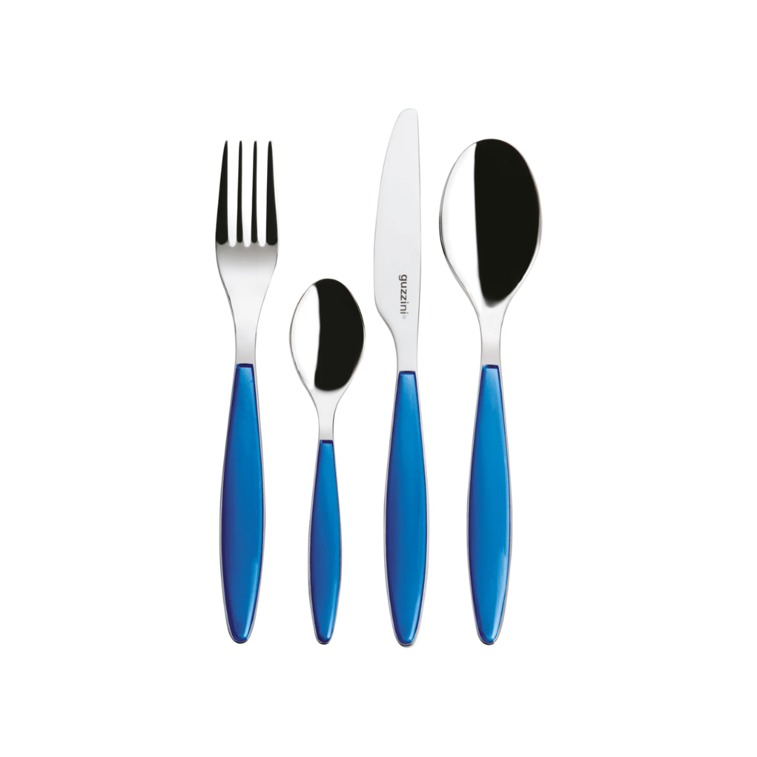 Guzzini Feeling Mediterranean Blue 24-Piece Cutlery Set