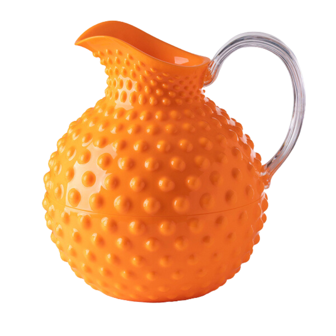 MarioLuca Giusti Acrylic Sister Rosetta Orange Pitcher
