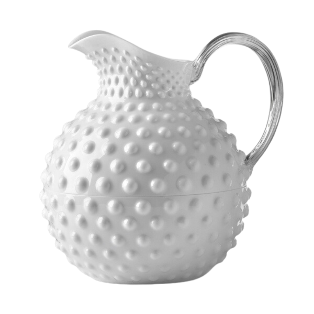 MarioLuca Giusti Acrylic Sister Rosetta White Pitcher