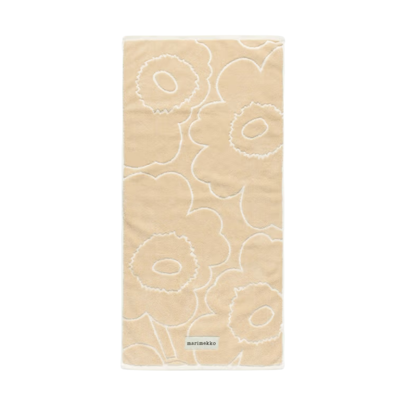 Marimekko White Piirto Unikko Hand Towel