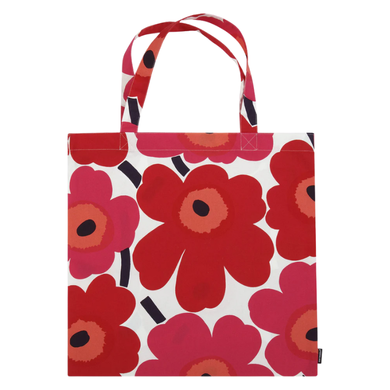Marimekko Large Red &amp; White Pieni Unikko Bag