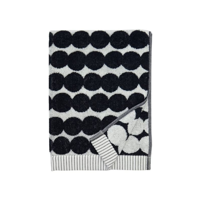 Marimekko Black & White Rasymatto Hand Towel