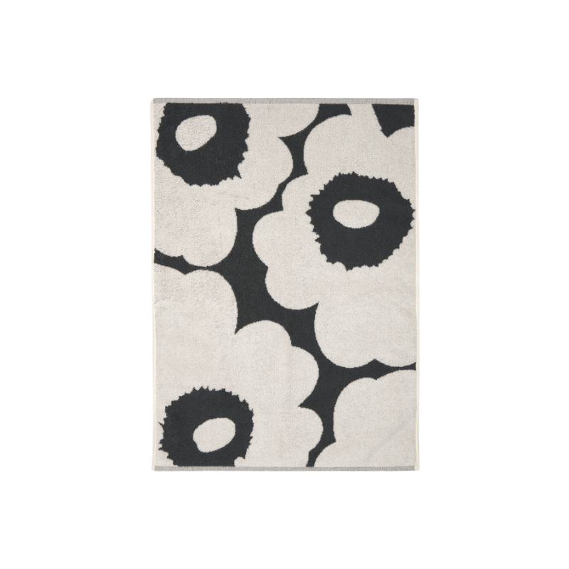 Marimekko Charcoal Unikko Hand Towel