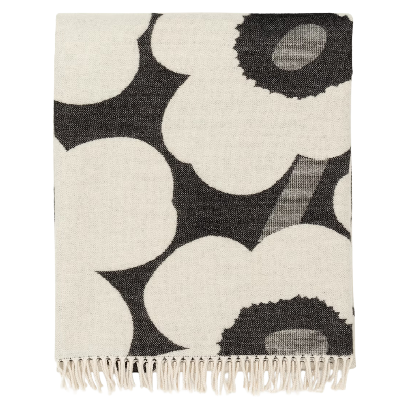 Marimekko Black & White Unikko Blanket