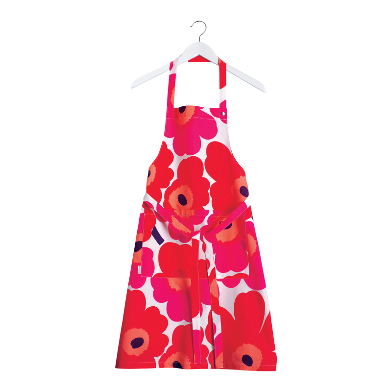 Marimekko Unikko Red & White Apron