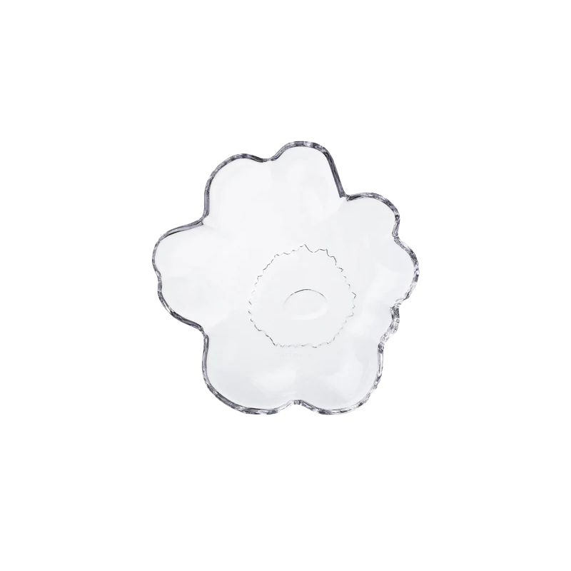 Marimekko Clear Unikko Glass Plate - Boutique Marie Dumas