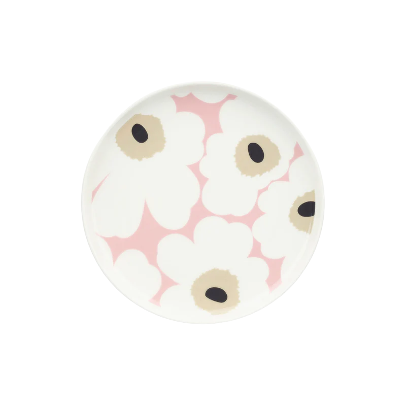 Marimekko Pink Oiva Unikko Plate - Boutique Marie Dumas