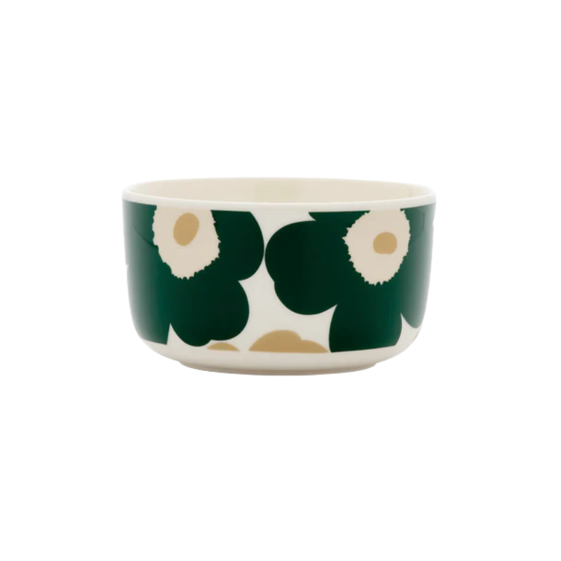 Marimekko Green &amp; Beige Oiva Unikko Bowl