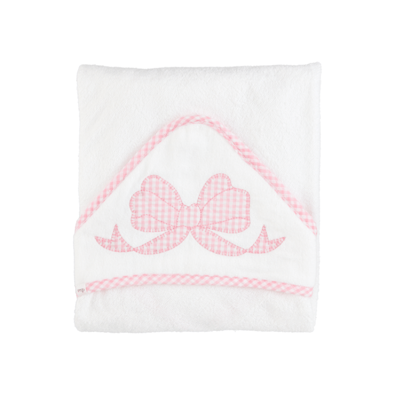 Pink Bow Hooded Towel