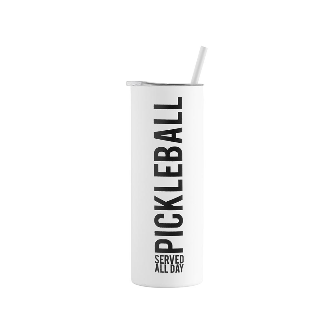 Pickleball Served All Day Skinny Tumbler