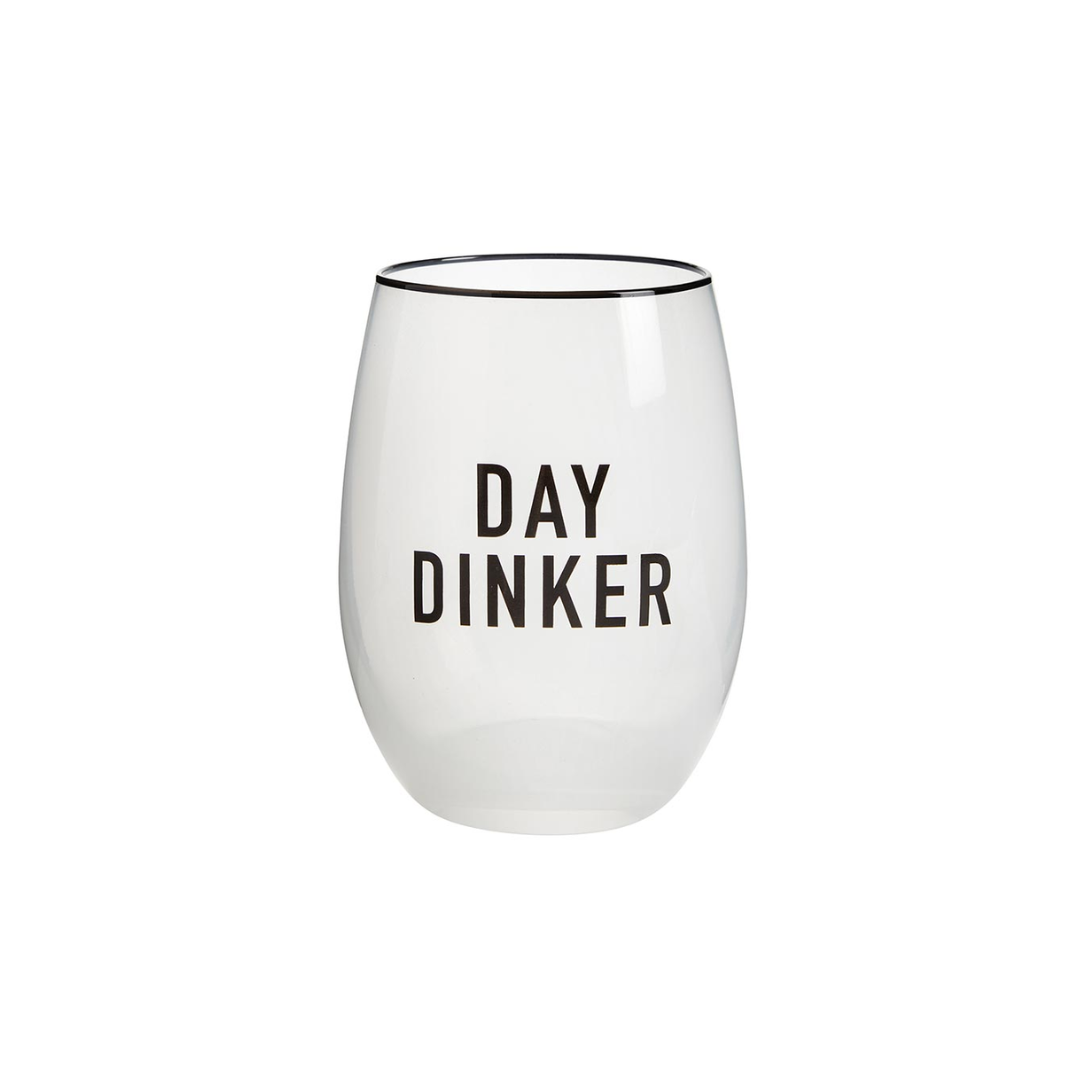 Day Drinker Stemless Wine Glass