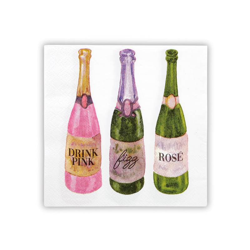 Champagne Wedding Cocktail Napkins