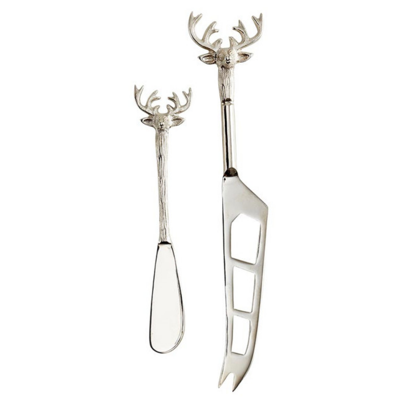 Silver Stag Cheese Knives