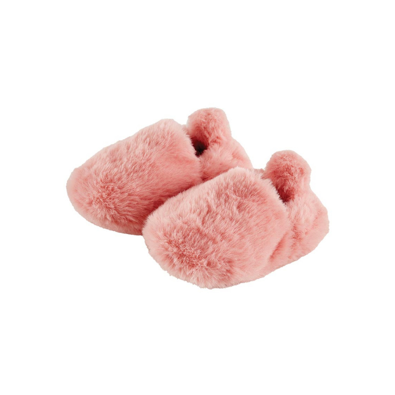 Pink Plush Slippers
