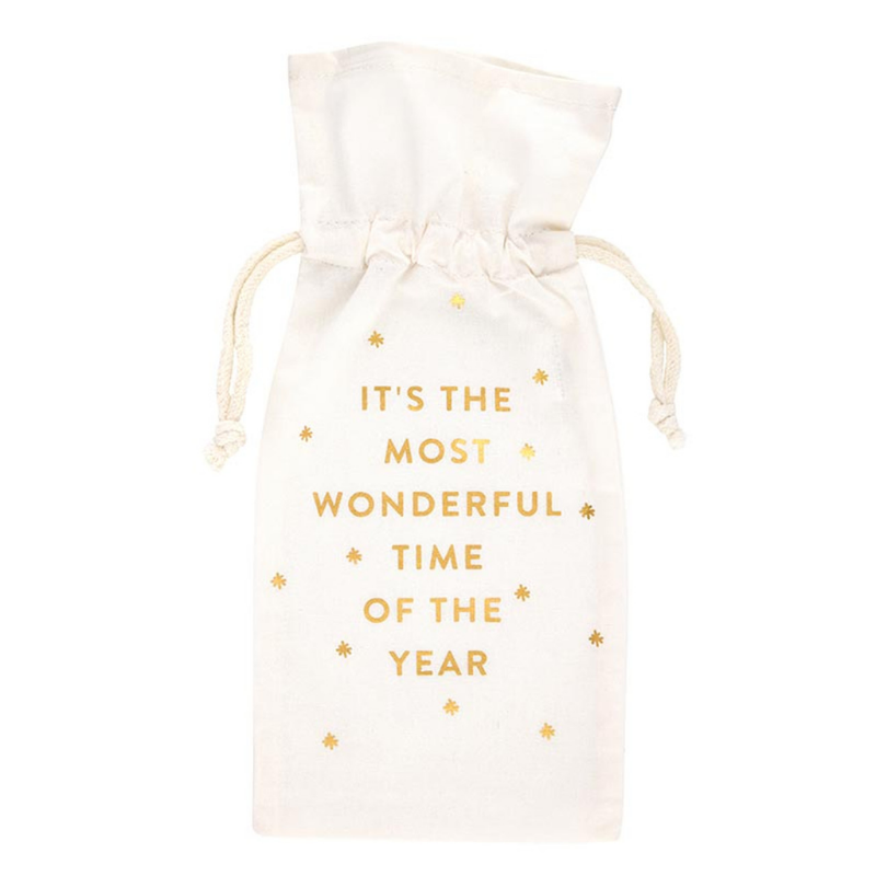 Most Wonderful Time Wine Bag