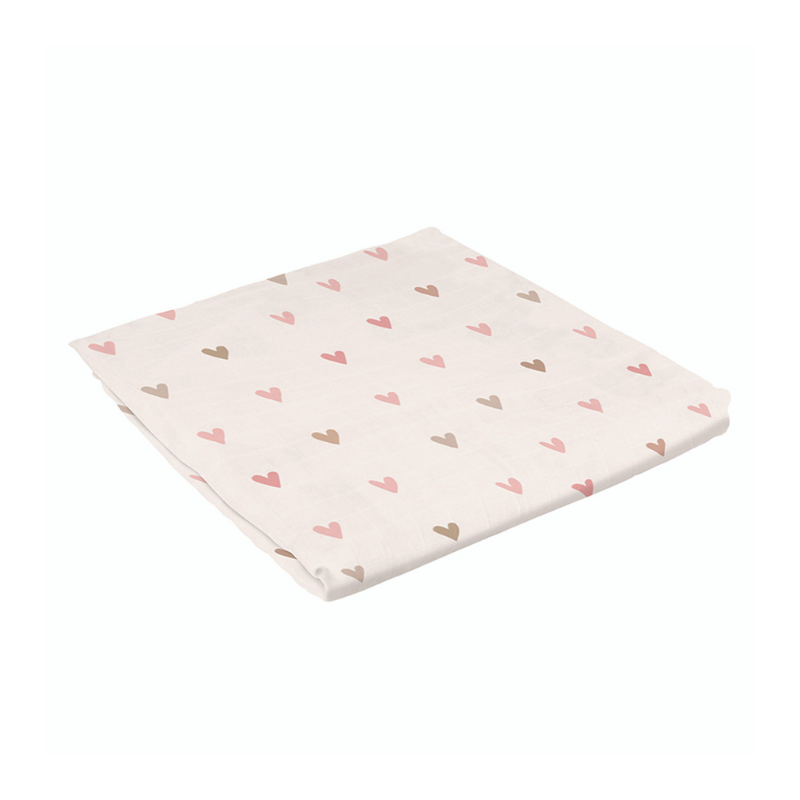 Hearts Swaddle Blanket