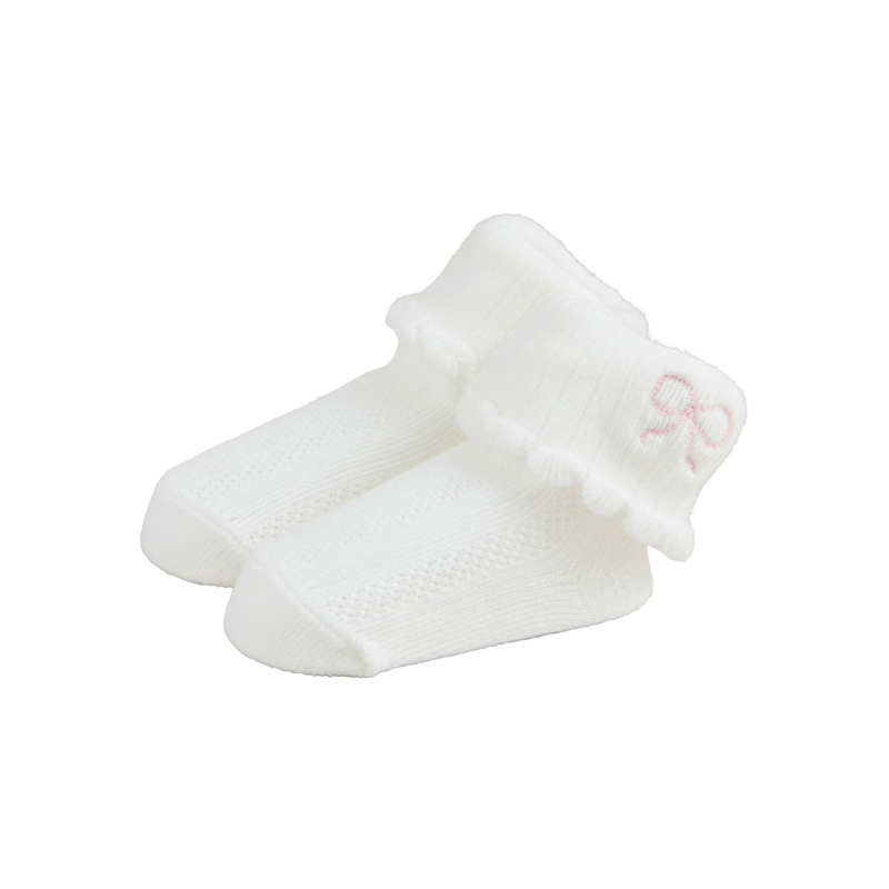 Bow Pointelle Socks