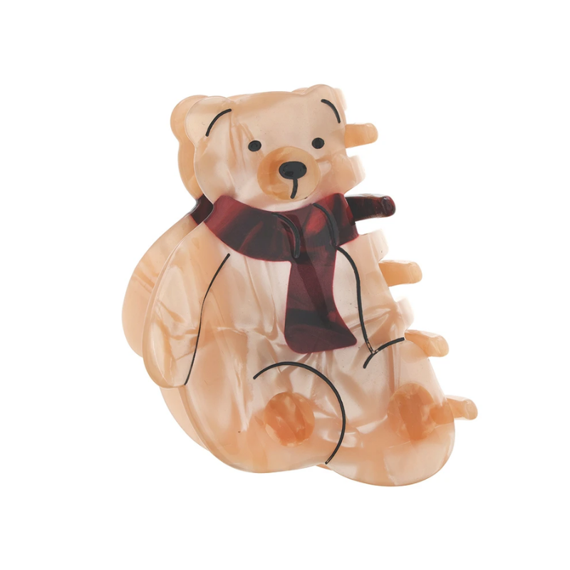 Tan Bear Claw Clip