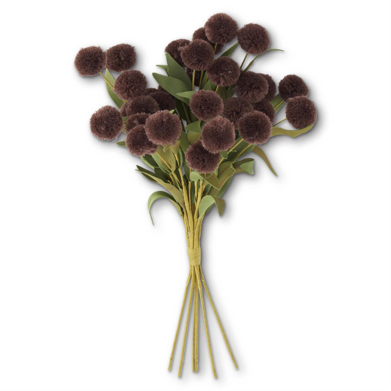 Dark Brown Pompom Pick