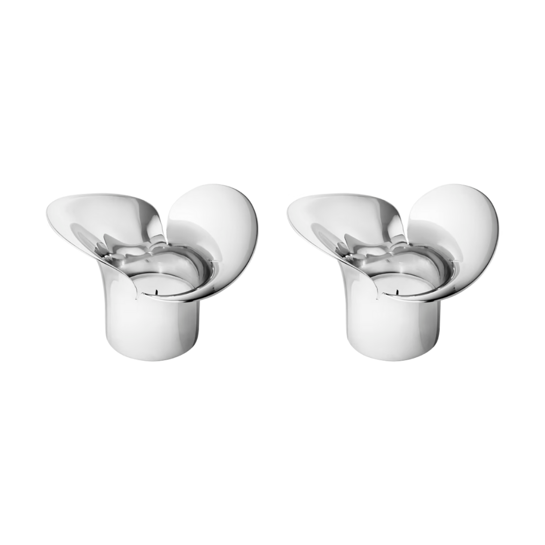 Georg Jensen Bloom Botanica Set of 2 Tealights