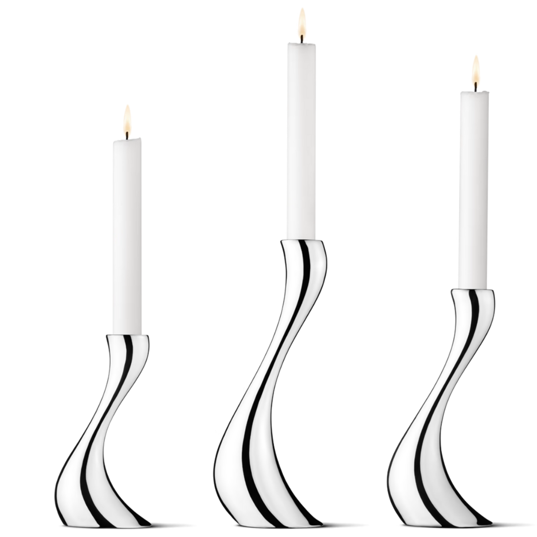 Georg Jensen Cobra Set of 3 Candleholders