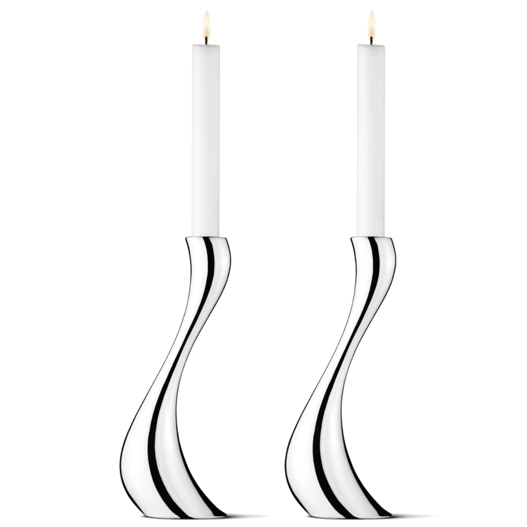 Georg Jensen Cobra Large Candle Holder Set