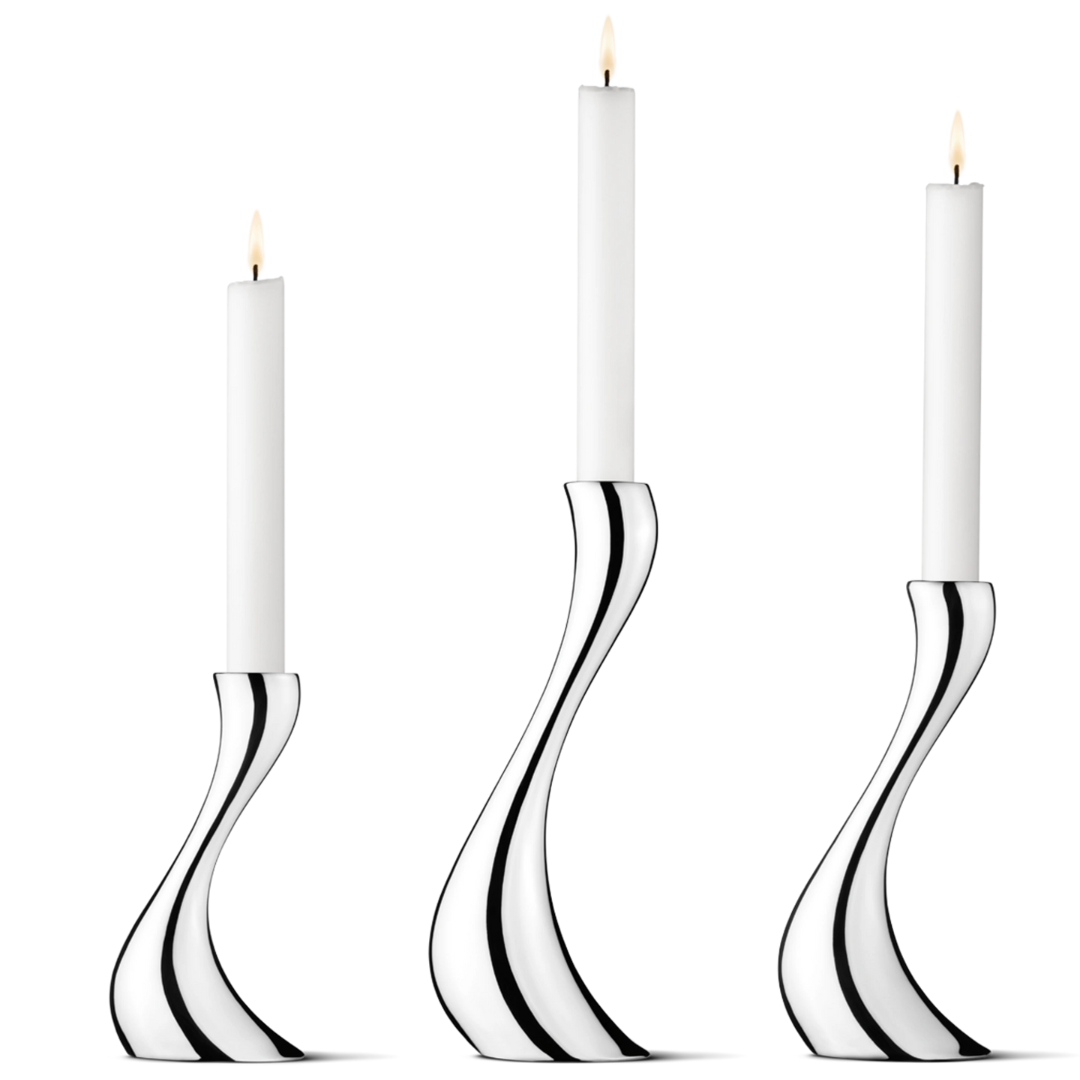 Georg Jensen Cobra Candle Holder Set of 3